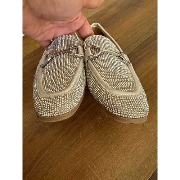 Steve Madden Carrine Sparkling Rhinestone Loafers Size 6M - Picture 4 of 10